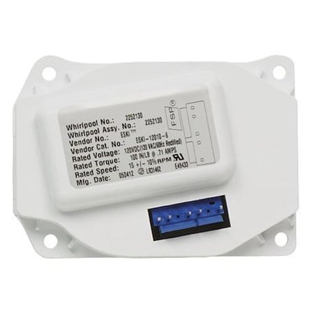 Electrolux Ice Auger Motor, White, 1/2 in H 2252130