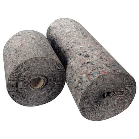 Spilfyter Sorbent Roll, 50 gal, 3 ft x 150 ft, Universal, Gray, Multicolor, Cotton, Polyester 521040