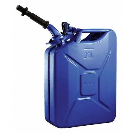 Wavian Gas Can, Cold Rolled Steel, 5.3 gal, Kerosene, Blue JC0020BLVS