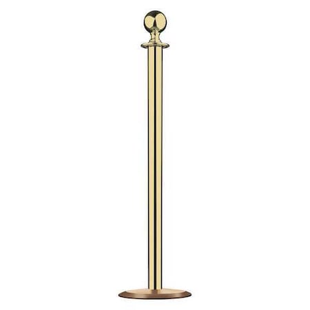 Lawrence Metal Sphere Top Post, Polished Brass, Universal 312U-2P