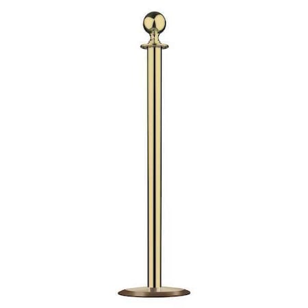 Lawrence Metal Sphere Top Post, Satin Brass, Universal 312U-2S