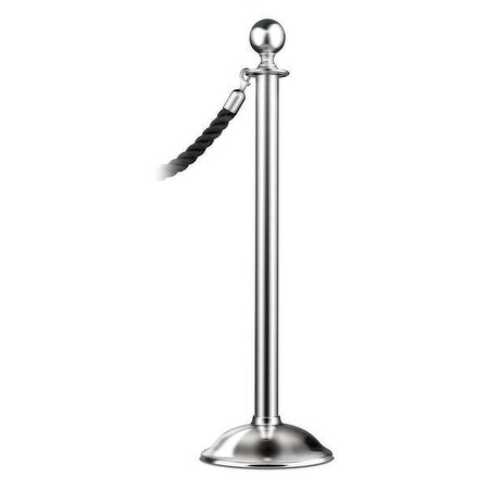 Lawrence Metal Sphere Top Post, Satin Chrome, Trad 312T-1S