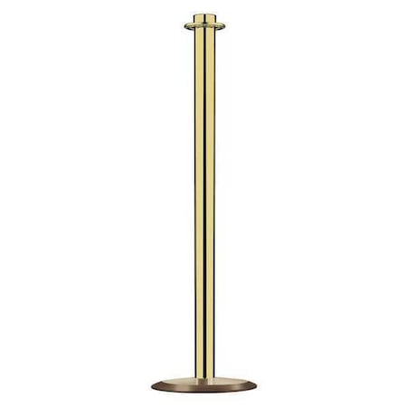 Lawrence Metal Contemp Top Post, Satin Brass, Universal 314U-2S-TAP