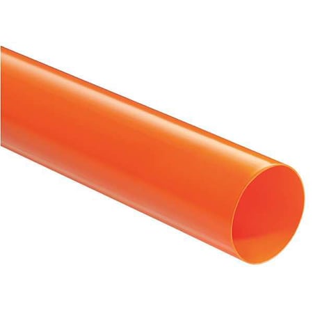 VINYLGUARD Shrink Tubing, 4.0in ID, Orange, 5ft 30-VG-4000O-G2
