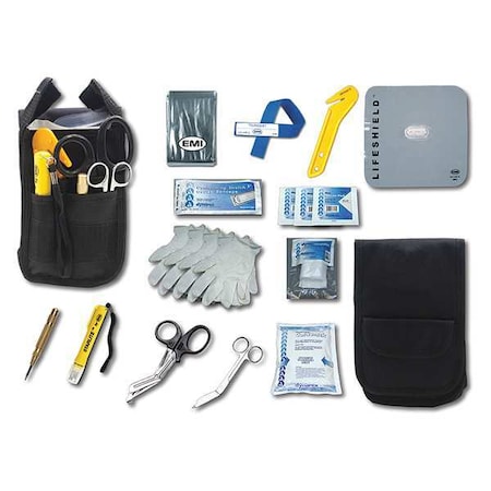 Emi First Response Holster Set, Nylon, 5 in L, 3 in W, Black 688