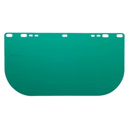 Jackson Safety Face Shield Visor, Green Visor, Polycarbonate, Uncoated Lens, Dark Green 29100