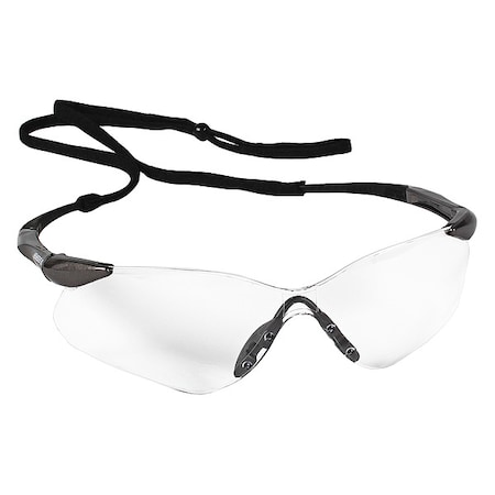 Kleenguard Nemesis VL, Safety Glasses, Anti-Fog & Anti-Scratch, Clear Lens, Gray Frame, Half-Frame 29111