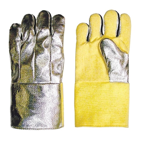 Steel Grip 19 Oz Aluminized Thermonol Glove 14In, PR, 800  Degrees F Max Temp., Straight Cuff Universal, 1 PR ATH 210-14 F
