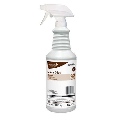 Diversey Descaler, 32 oz. Trigger Spray Bottle, Unscented, 12 PK 95325533