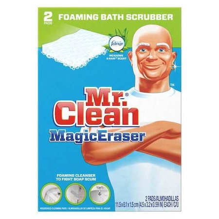 Mr. Clean Bath Scrubber with Febreze, 4-1/2"X3-1/5", PK32 PGC27141