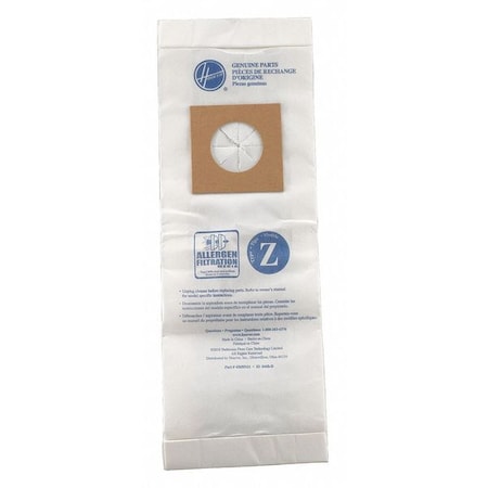 Hoover Vacuum Bag, Dry, Cartridge Filter 4010075Z