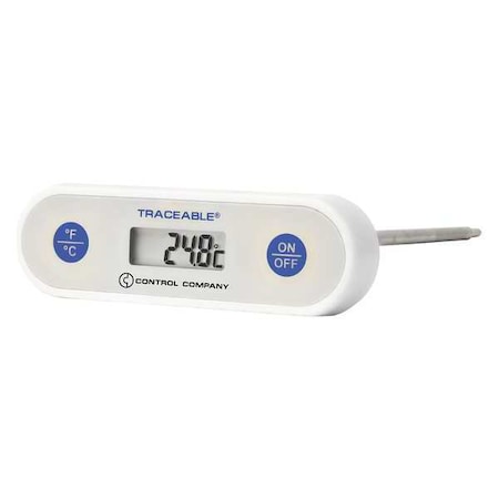 Control Co 8" Stem Digital Pocket Thermometer, -58 Degrees to 536 Degrees F 4370