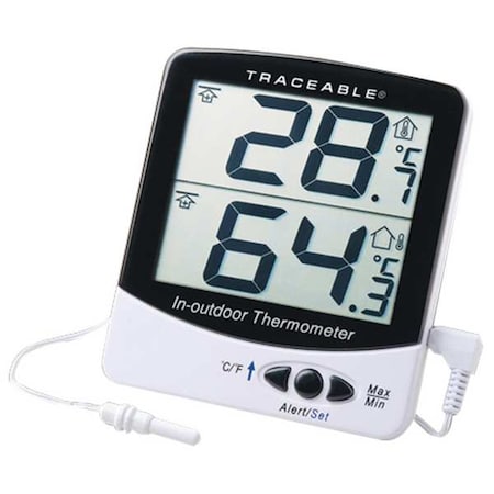 Control Co Digital Thermometer, -58 Degrees to 158 Degrees F for Wall or Desk Use 4126