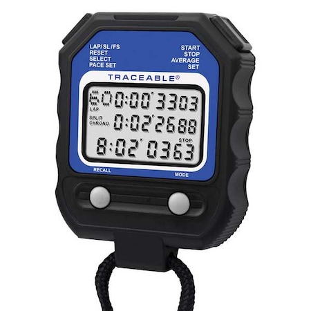 Control Co Traceable 60-Memory Stopwatch 1025