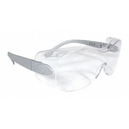 Radians Sheath, Safety Glasses, Anti-Scratch, Clear Lens, Silver Frame, Frameless SH6-10
