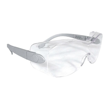 Radians Sheath, Safety Glasses, Anti-Fog & Anti-Scratch, Clear Lens, Silver Frame, Frameless SH6-11