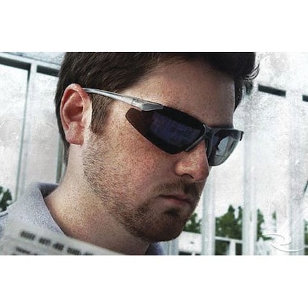 Radians C2(TM) Bi-Focal, Reader Safety Glasses, Anti-Scratch, Clear Lens, Frameless, Wraparound C2-125