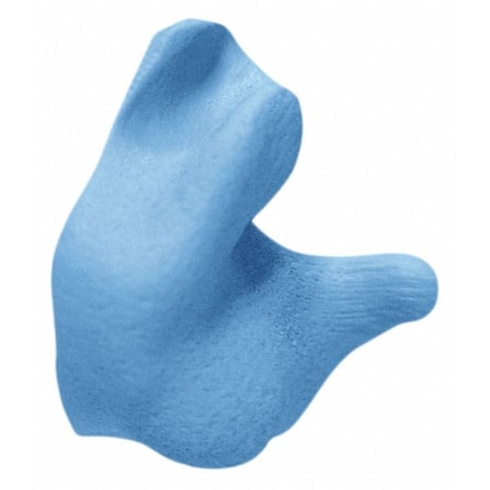 Radians Custom Fit Reusable Silicone Molded Ear Plugs, Custom Fit Shape, 26 dB, Blue CEP002-B