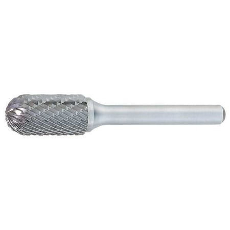 Osg Carbide Bur, Cylindrical Ball Nose, 1/2 in 802-5000