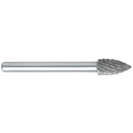 Osg Carbide Bur, Pointed Tree, 3/16 in. 820-0009