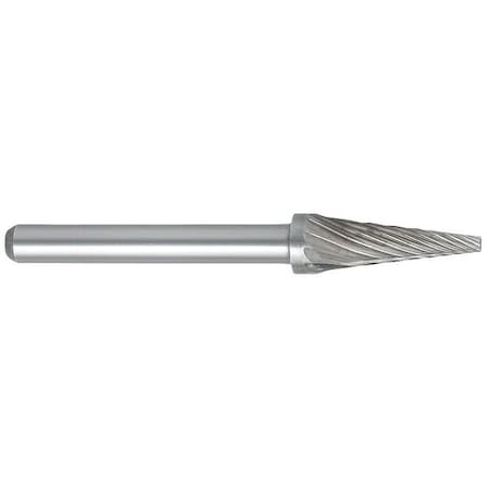 Osg Carbide Bur, 10 deg. Included Ang, 3/16 in 920-0005