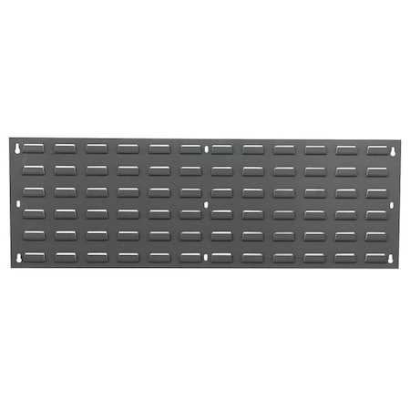 Quantum Storage Systems Steel Louvered Panel, 1/4 in D x 12 in H x 36 in W, Gray QLP-3612