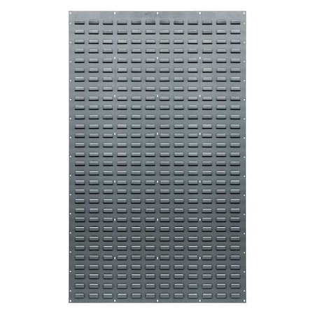 Quantum Storage Systems Steel Louvered Panel, 1/2 in D x 61 in H x 36 in W, Gray QLP-3661