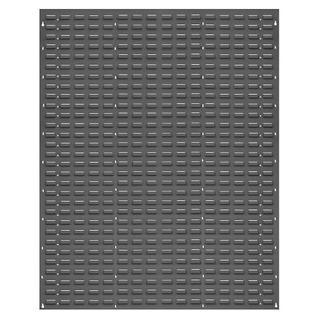 Quantum Storage Systems Steel Louvered Panel, 1 in D x 61 in H x 48 in W, Gray QLP-4861