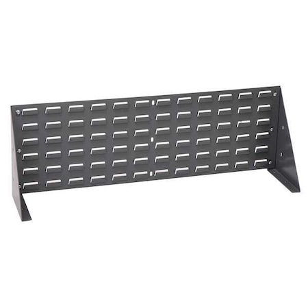 Quantum Storage Systems Steel Louvered Bench Rack, 1/4 in D x 12 in H x 36 in W, Gray QBR-3612