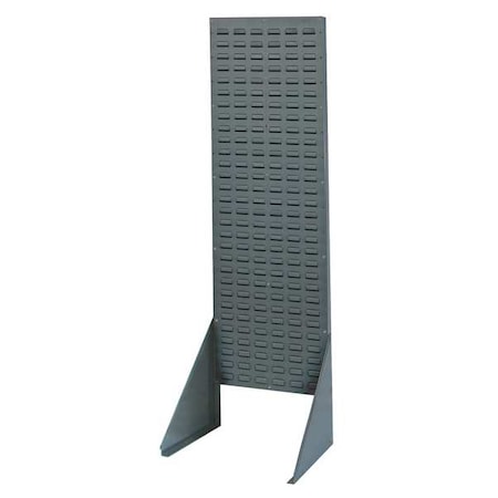 Quantum Storage Systems Steel Louvered Floor Rack, 12 1/2 in D x 66 in H x 18 in W, Gray QSS-1866H