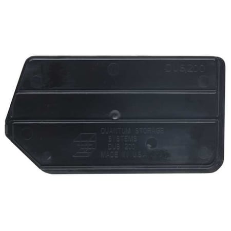 Quantum Storage Systems Plastic Divider, Black, 5 in L, 3 in W, 3 in H, 6 PK DUS200