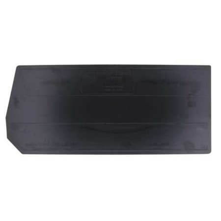 Quantum Storage Systems Plastic Divider, Black, 28 3/8 in L, 9 3/4 in H, 4 PK DUS973