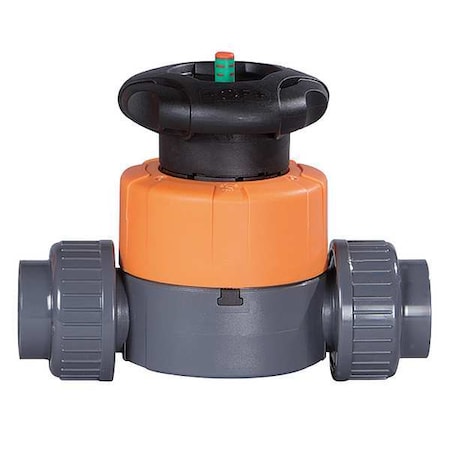 GEORG FISCHER Diaphragm Valve, 2-Way, 3/4 In, Socket/Thrd 161514633