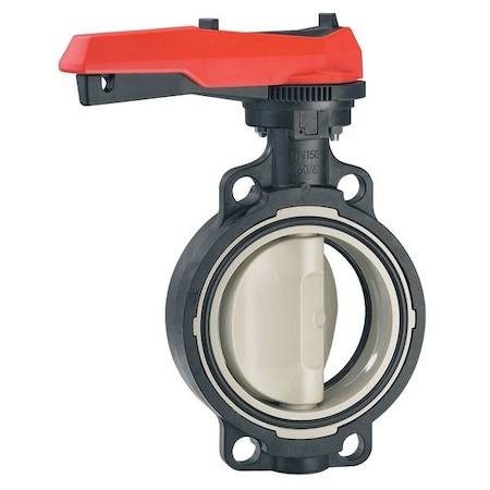Georg Fischer Butterfly Valve, Polypropylene, 6 In 167567027
