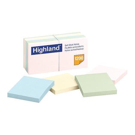 3M Post-It, Notes, Ss, 3x3, Hiland, PK12 6549A