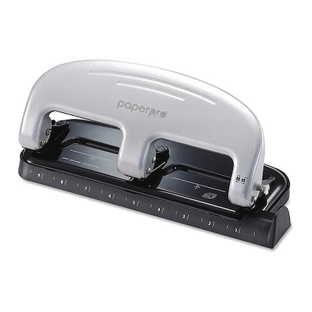 Paperpro Punch, 3-Hole, 20Sh, Silver/Bk 2220