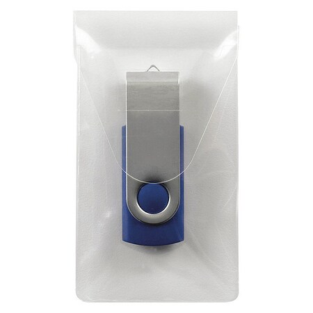 Smead Pocket, Selfadhsv, Poly, Usb, PK6 68150