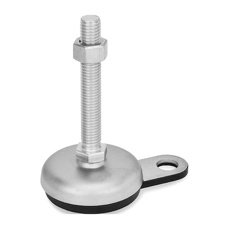 J.W. Winco Male-End Leveling Mount, 5 in H 33-60-3/8X16-100-B1-SK