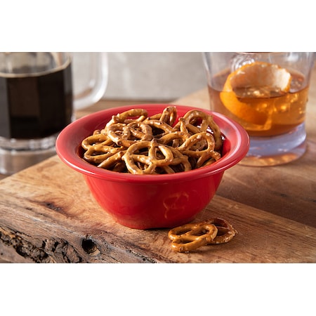 Carlisle Foodservice Melamine Rim Nappie Bowl, 10 oz., Red, PK24 3303805