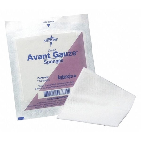 Medline Gauze, Avant, Sterile, 3"x3", PK40 NON21334