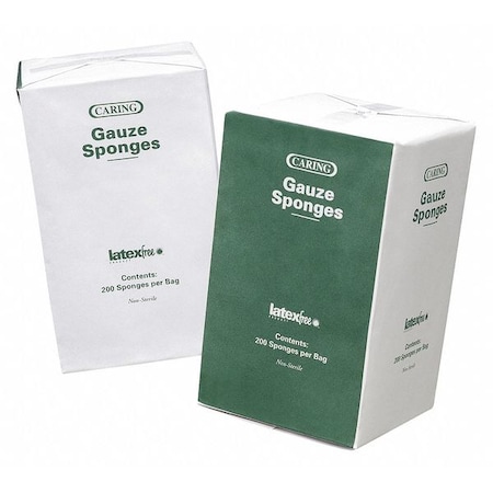 Medline Gauze, Sponge, Ns, Lf, 16-Ply, PK200 PRM21416C