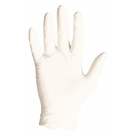 Proguard Disposable PF General Purpose Gloves, Latex, M, Natural 8625M