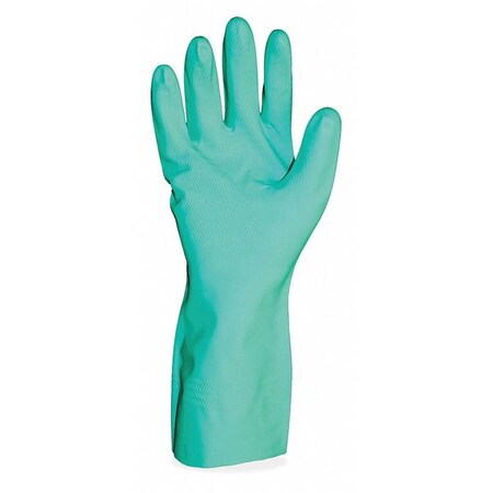 Proguard Green Nitrile Disposable Gloves, M, 12PK 8217M