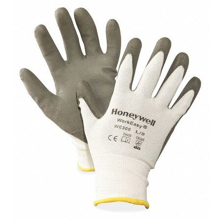 Honeywell North Cut Resistant Coated Gloves, 3 Cut Level, White/Gray, XL WE300XL