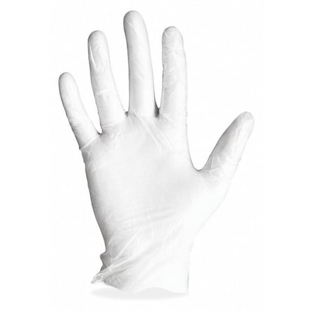 Proguard General Purpose Gloves, 4 mil Palm, Vinyl, L, 100 PK, Clear 8606L
