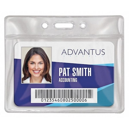 Advantus ID Badge Holders, Horiz, 3.5"x3.5, PK50 75683