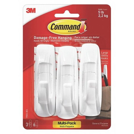 Command Hook, Command, L, Wht 170033ES