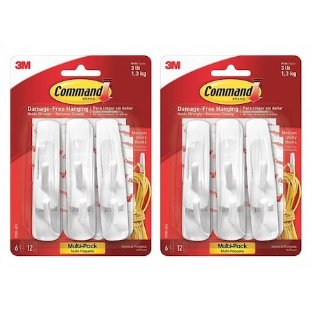 Command Hook, Command, M, Wht, PK2 170016ESBG