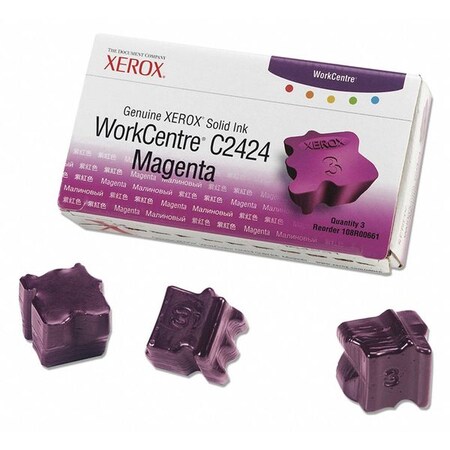 Xerox Solid Ink Stick, Wrkcntr C2424, Magnta, PK3 108R00661