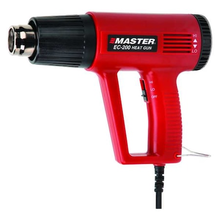 Master Appliance Heat Gun, Corded Powered, 120V AC, Variable Temp. Setting, Pistol-Grip Handle EC-200